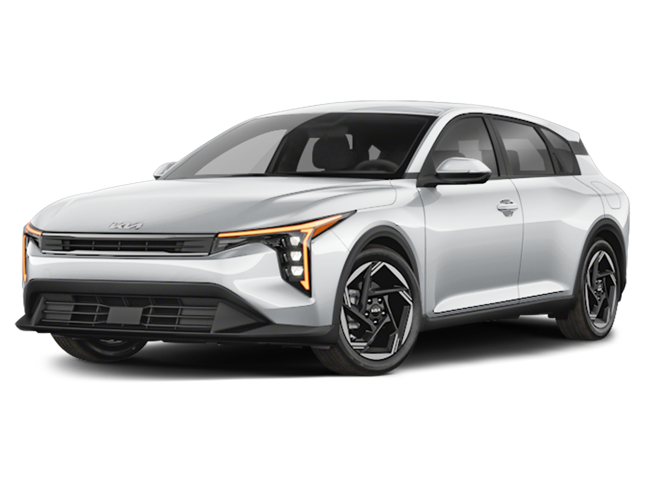 2026 Kia K4 EX in Snow White Pearl — front three-quarter view