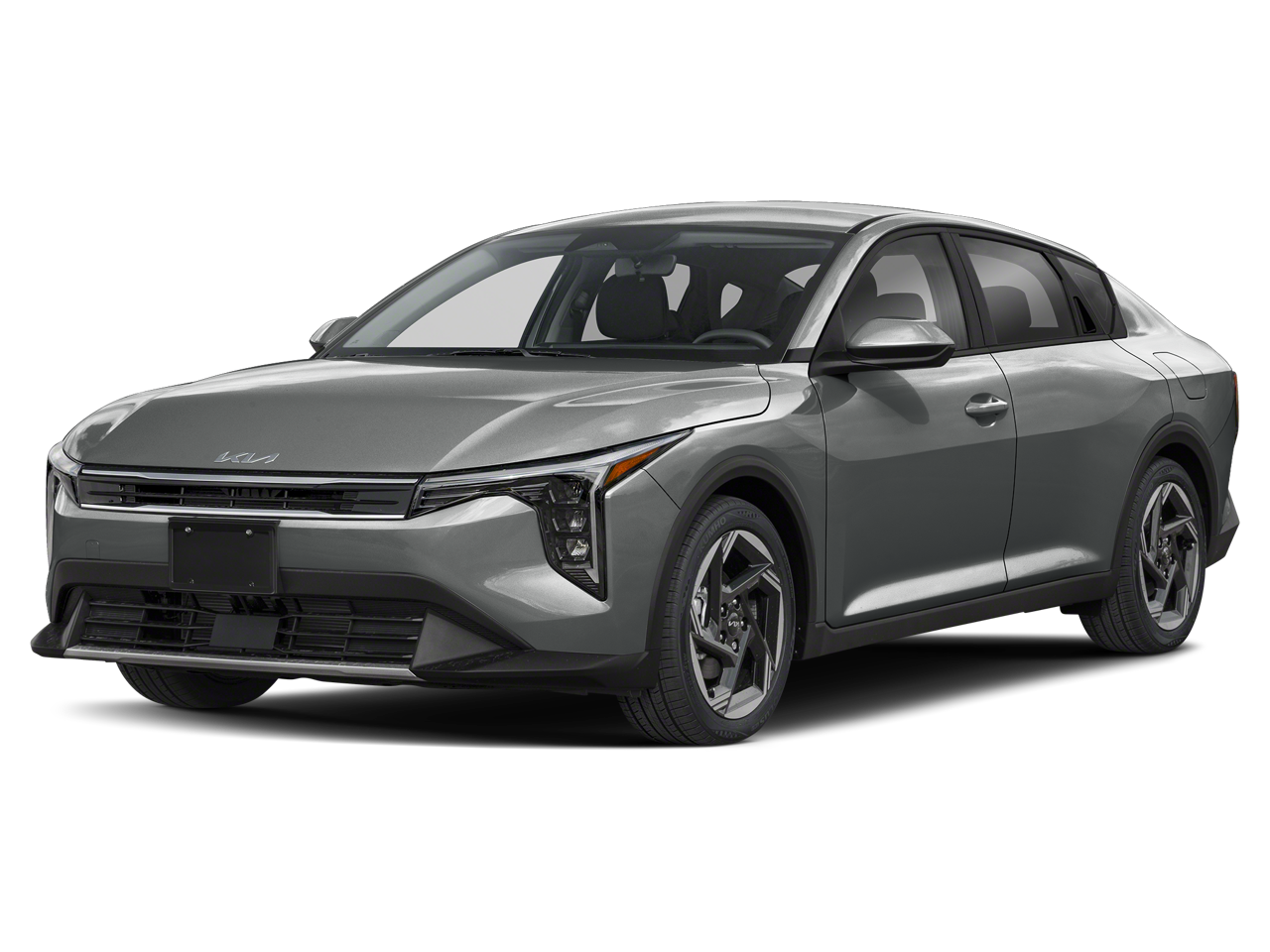 2026 Kia K4 EX in Steel Gray — front three-quarter view