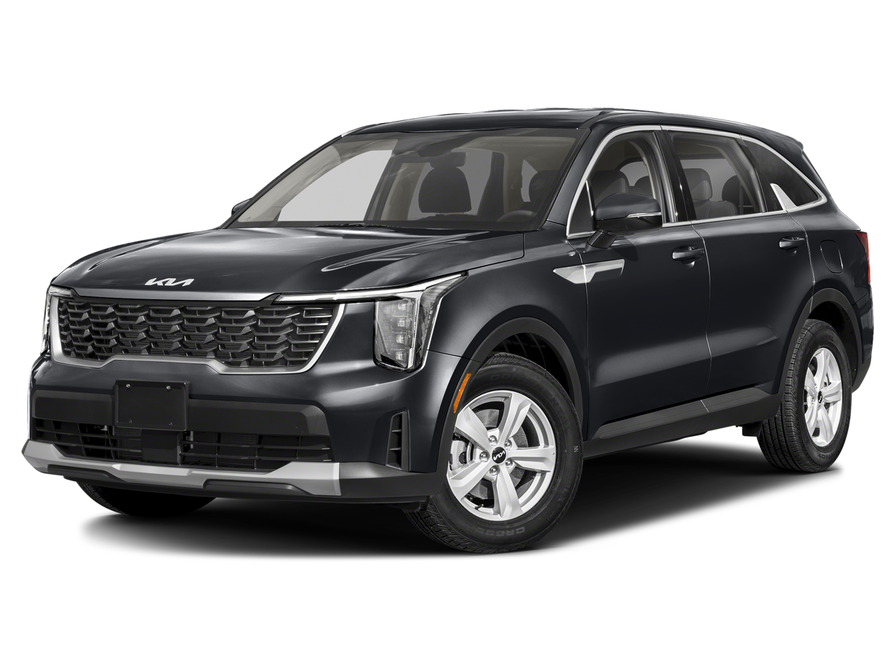 2026 Kia Sorento LX in Panthera Metal — front three-quarter view