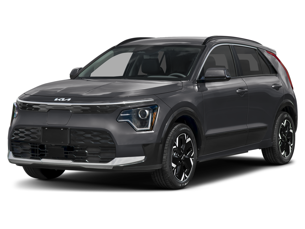 2026 Kia Niro EV Wind in Interstellar Gray — front three-quarter view