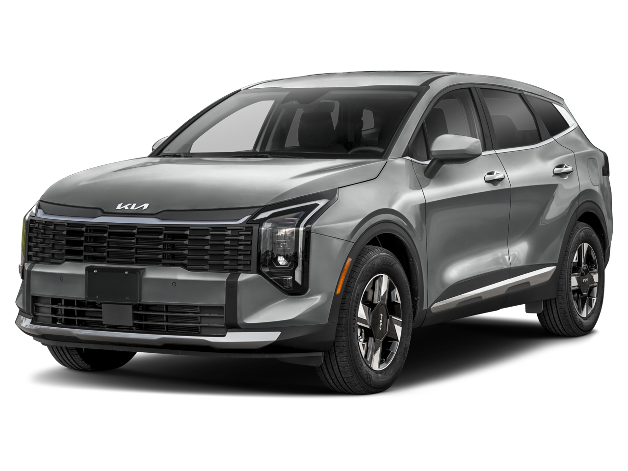 2026 Kia Sportage LX in Panthera Metal Gray — front three-quarter view
