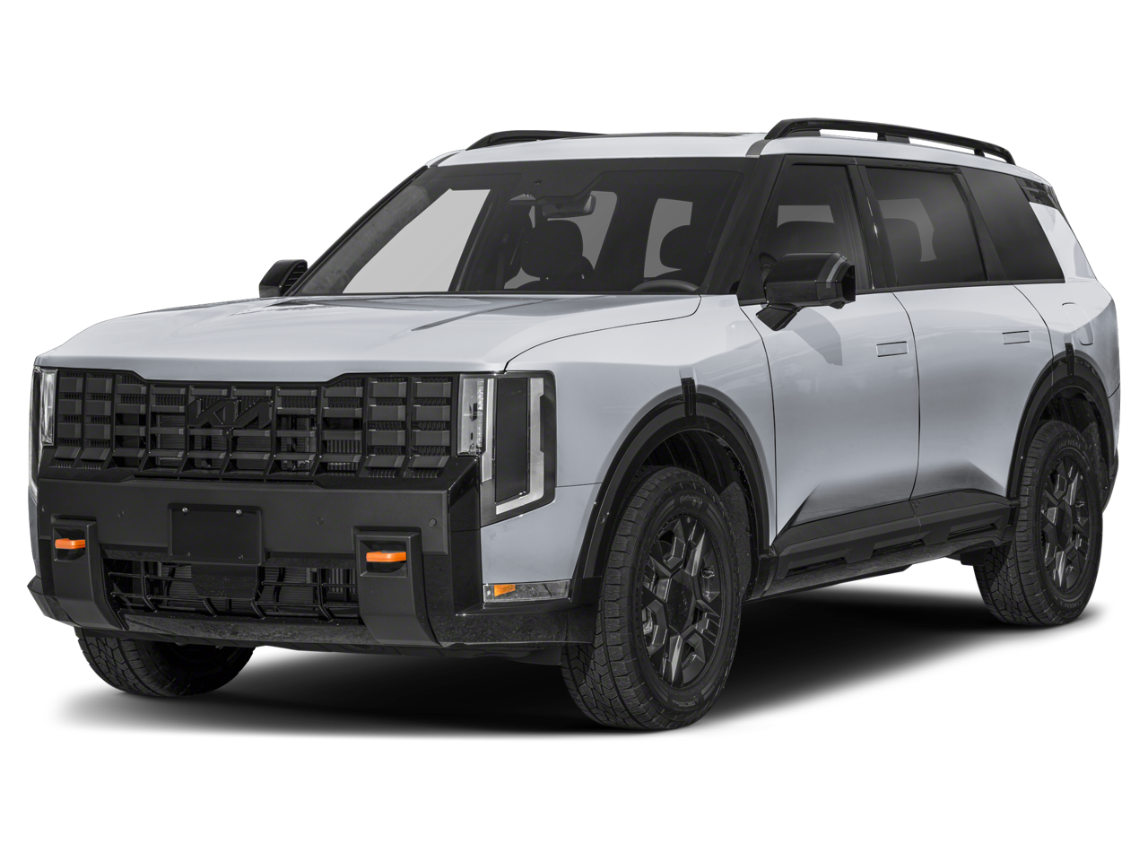 2027 Kia Telluride X-Pro SX-Prestige in Glacial White — front three-quarter view