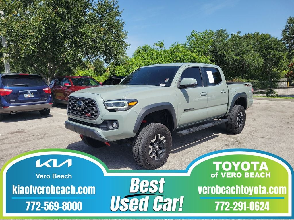 2022 Toyota Tacoma TRD Off-Road V6 in Lunar — front three-quarter view